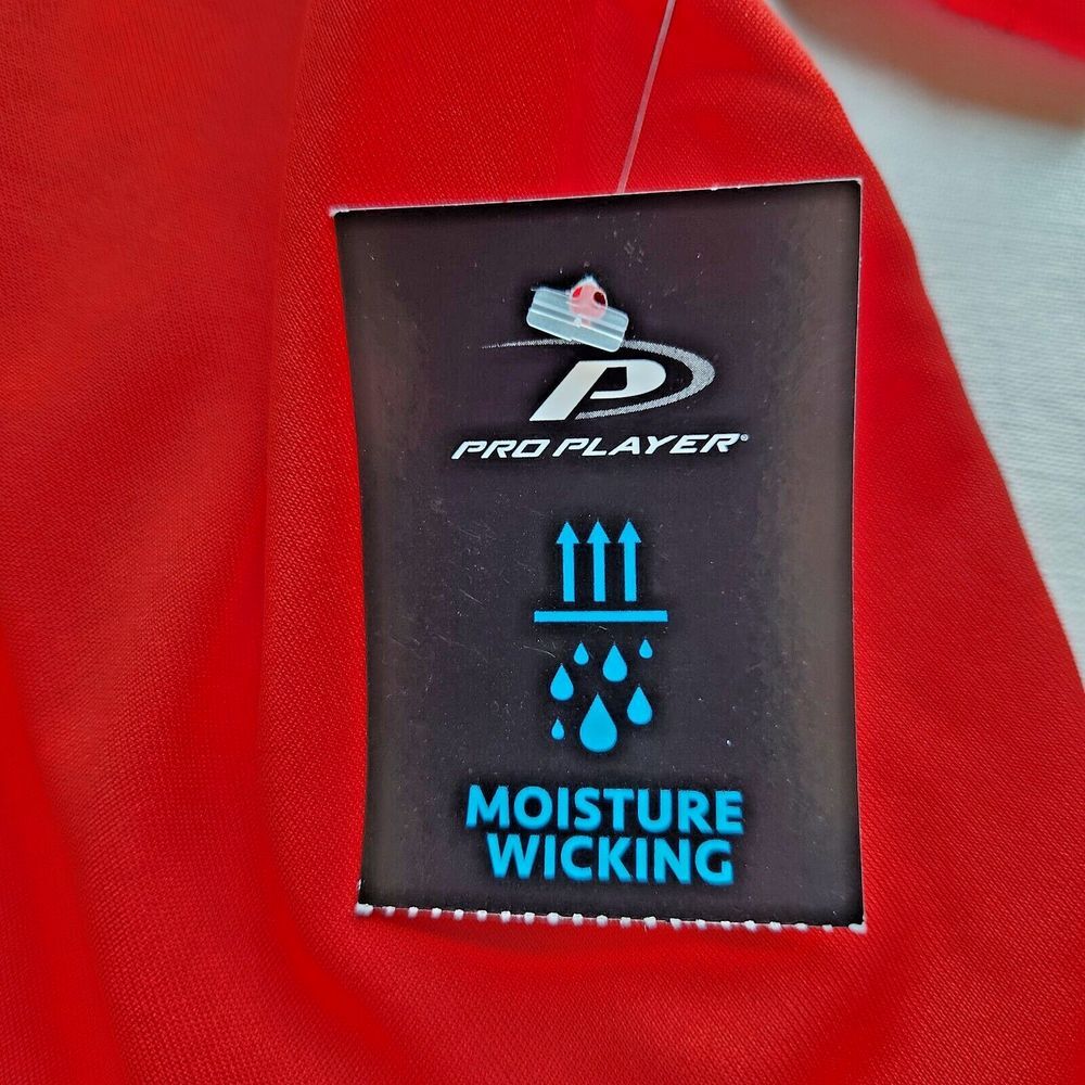 Pro Player T-Shirt Red Size Large Mens Wicking Light Weight NEW - Picture 4 of 10